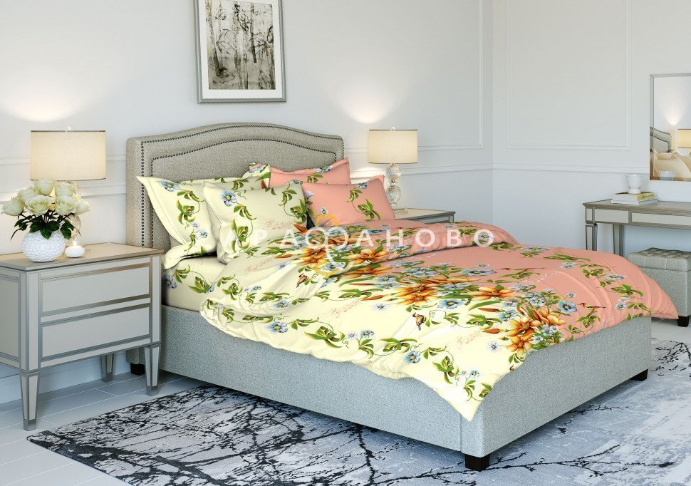 Ткань Бязь 150 см рис. 3673-3