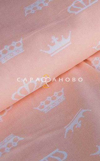 Ткань Бязь детская 150 см 120 гр Короны 1694-4