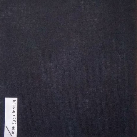 Бязь гл./ кр. черная , олива ш.150 см. пл.120 г / м2, фото 1