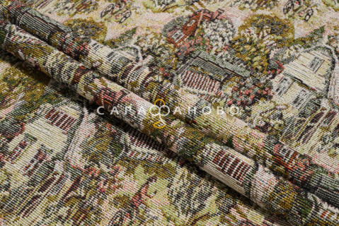 Ткань Гобелен жаккард 150 см рис ks22
