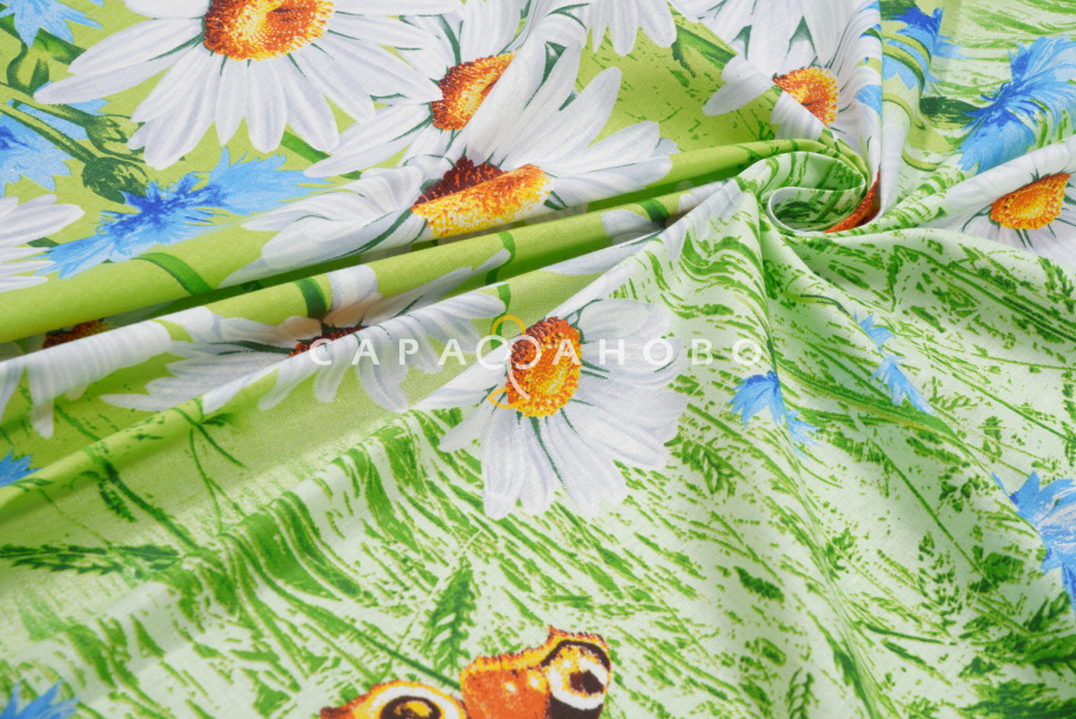 Ткань Бязь 220 см 125 гр рис Просторы вид 1