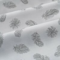 Ткань Тик смесовой 220 см 2200 WHITE, миниатюра 1