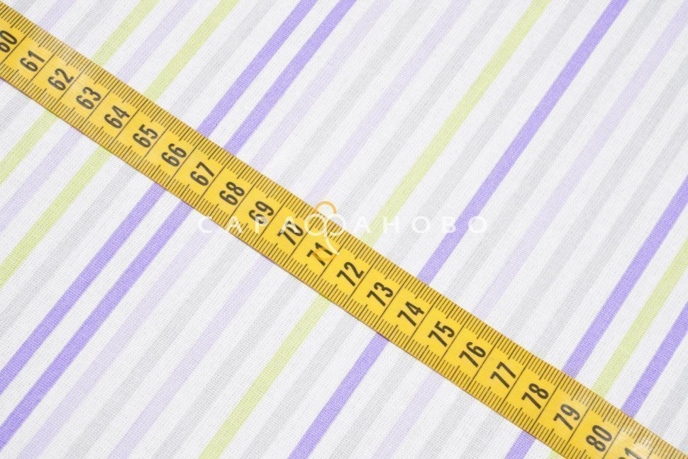 Ткань Бязь 150 см 140 гр рис. 152в2/3 Цветные полоски
