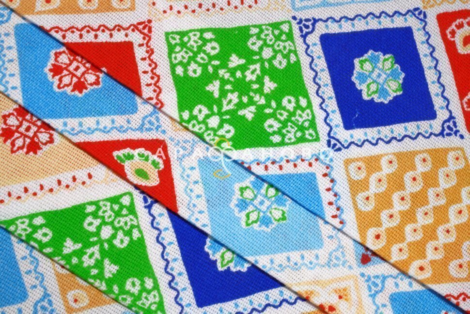 Ткань Рогожка 150 см рис. 7895-2 Мозаика