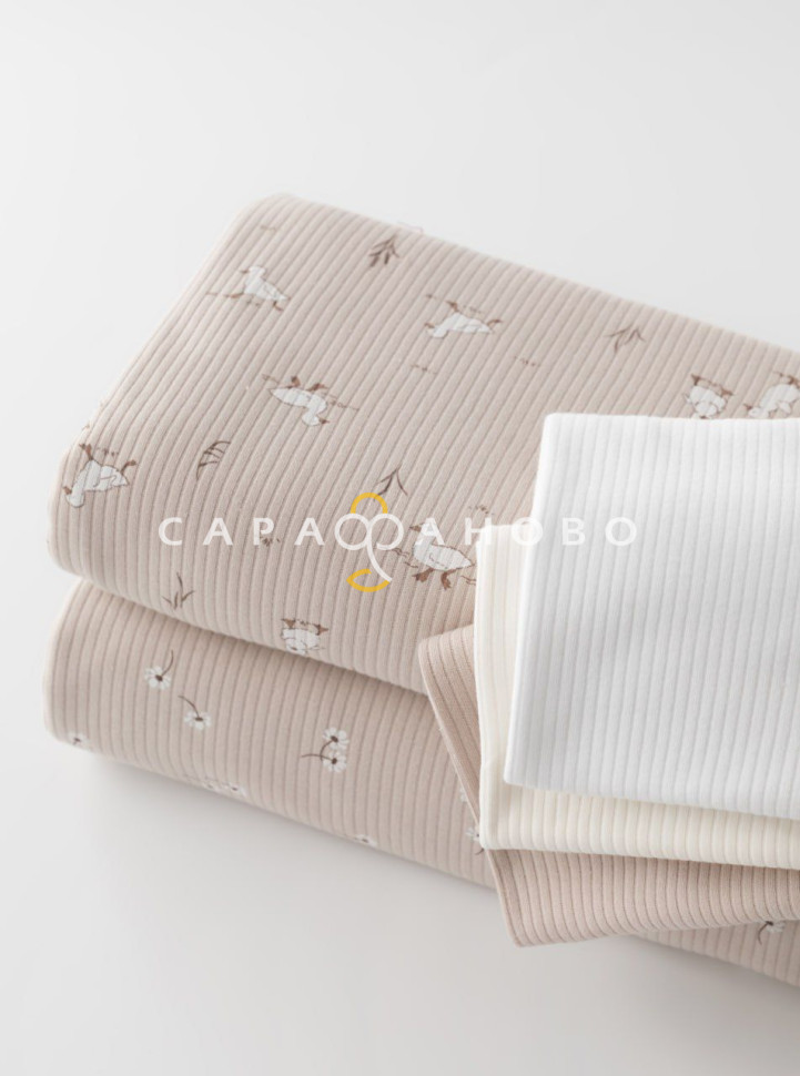 Ткань Интерлок рубчик 175 см. 205 гр.