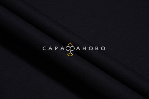 Ткань Саржа 150 см 12с18 260 гр. №315 Чёрный
