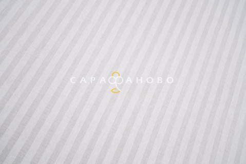 Страйп Поплин 220 см (1х1) рис 12423 белый