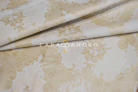 Тик 100% п/э 220 см (90) диз. Персидские мотивы Beige NEW (рисунок 14-112)