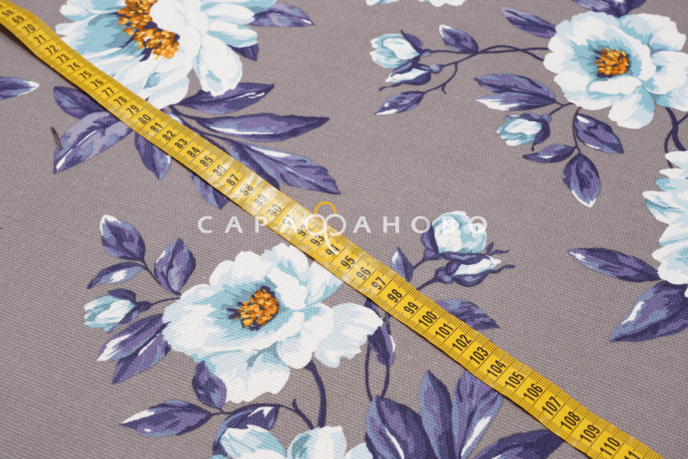 Ткань Рогожка 150 см 165 гр рис 29263 вид 3 Пиония