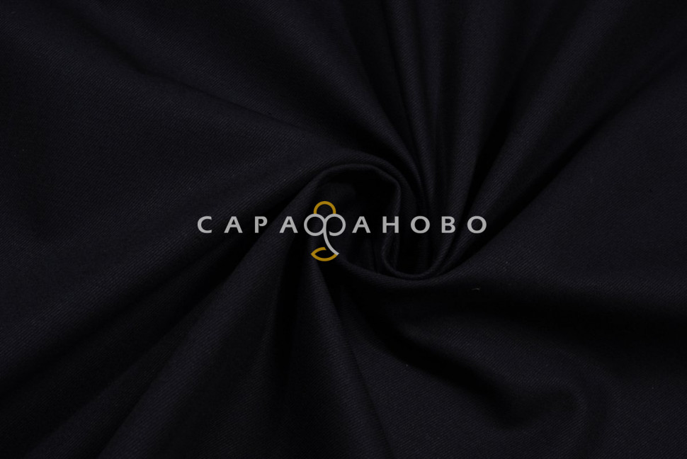 Ткань Саржа 150 см 260 гр №316 Чёрный