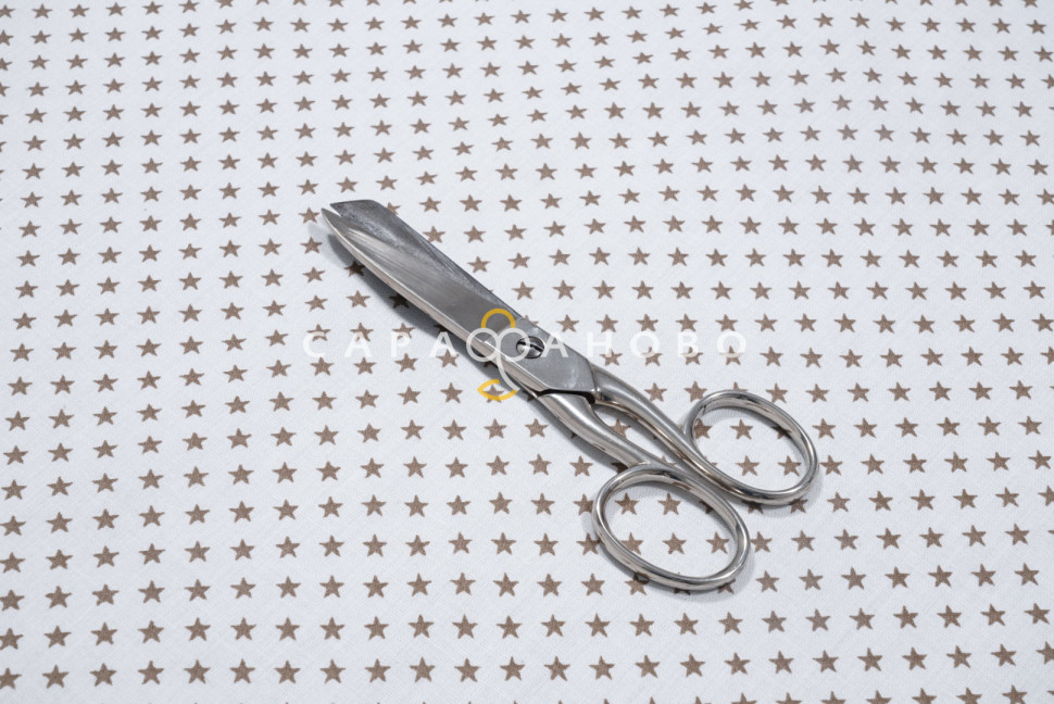 Ткань Перкаль Premium 150 См 8133/34 Звезды мелкие 0,5 кофе