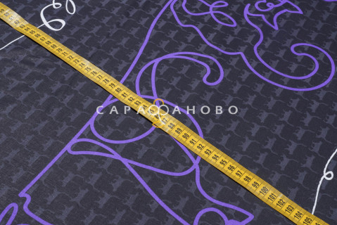 Ткань Бязь 220 см рис. 12504-1 Кошачий бомонд (основа)