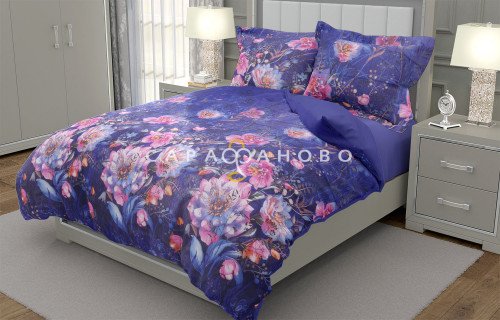 Ткань Перкаль 220 см рис. 660611 Вечерние грёзы (основа)