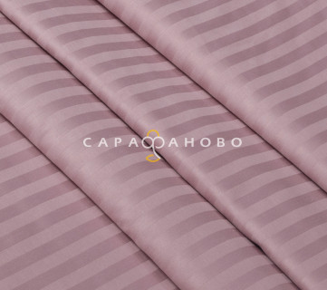 Ткань Страйп-сатин 240 см 1-1 Розовый Зефир 40*40