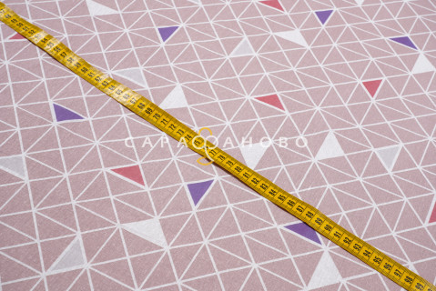 Ткань бязь 220 см 120 гр рис. 122в1/10 Треугольники