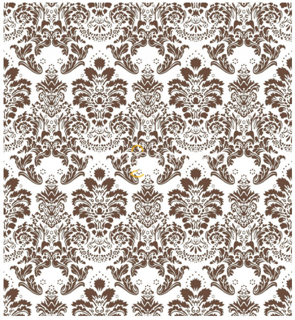 Ткань Бязь 220 см. Ажур кофе б/з рис. 28225/2