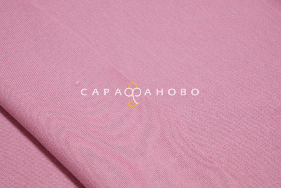 Ткань Интерлок 40/1 Пенье Однотон зефир розовый