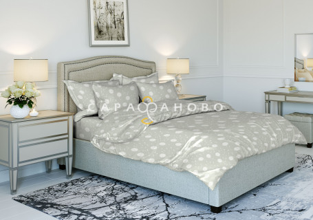 Ткань Поплин 220 см рис. 9950-1 "Одуванчики"