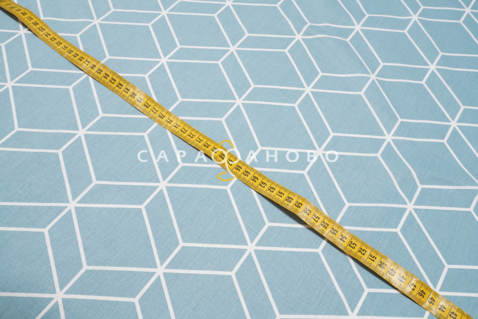 Ткань Поплин 220 см 115 гр рис Куба вид 1 (компаньон)