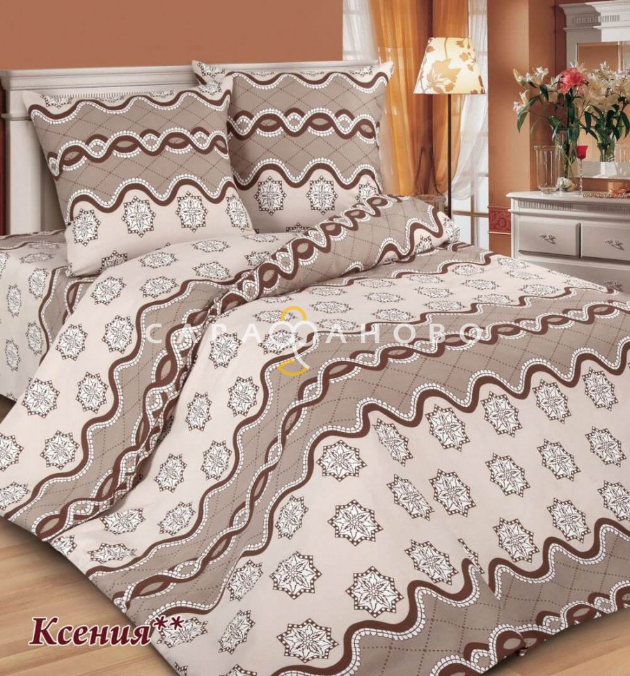 Ткань поплин 220 см Ксения компаньон рис 10496 вид 1