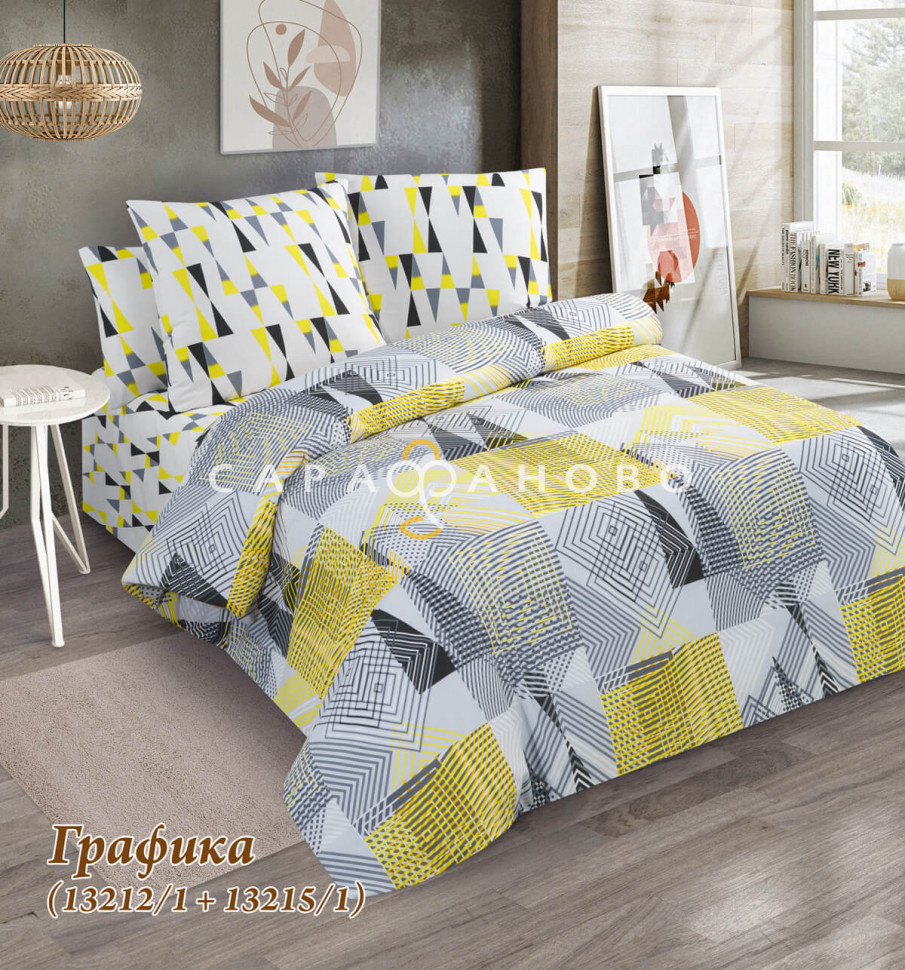 Ткань Бязь 220 см 120 гр рис Графика вид 1 (основа)