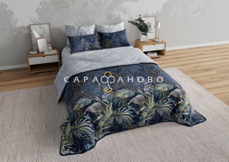 Ткань Перкаль 220 см 115 гр рис Ночные тропики (основа)