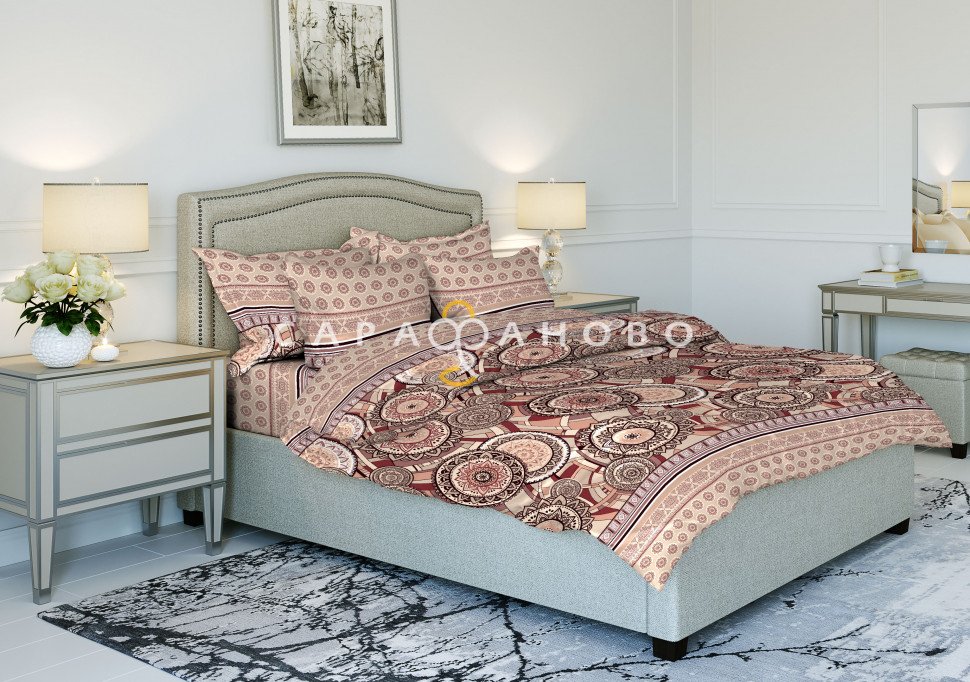 Ткань Бязь 220 см рис. 9252-2